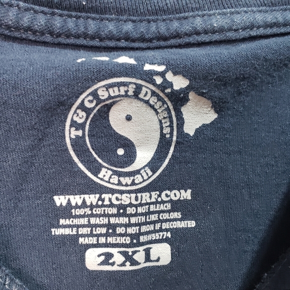 Vintage 80's T&C Surf Designs Hawaii Graphic Print - Picture 3 of 7